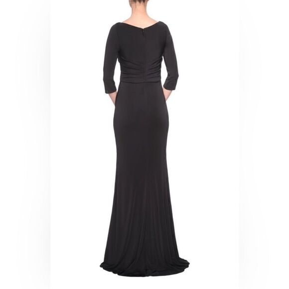 La Femme NWT Sweetheart Neckline Long Jersey
Dress Black Size 10 MSRP $395 - Picture 4 of 10